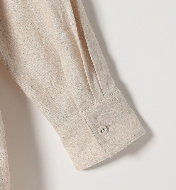 SHIPS any「【WEB限定】SHIPS any: 〈洗濯機可能〉リネン ミックス スタンドカラー ポケット シャツ 25SS」|シャツ・ブラウス|