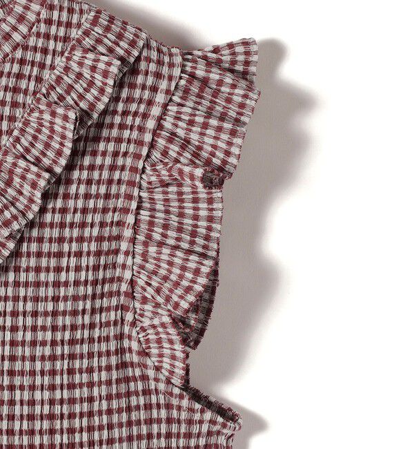 SHIPS for women「NINE CASE:〈手洗い可能〉フリル ノースリーブ トップス」|その他|