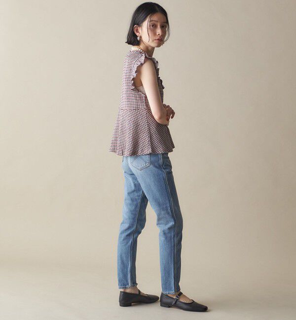 SHIPS for women「NINE CASE:〈手洗い可能〉フリル ノースリーブ トップス」|その他|