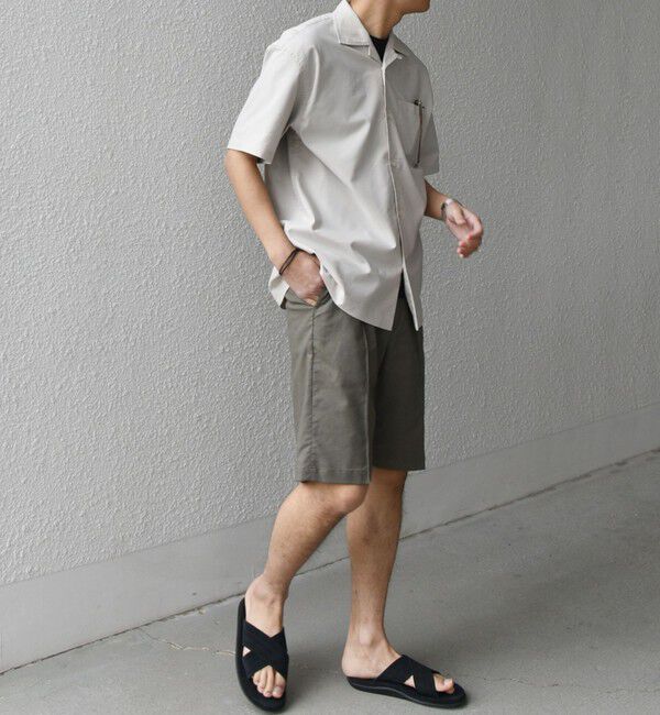 SHIPS any「SHIPS any:〈接触冷感/遮熱等〉ハイブリッドリネン オープンカラー シャツ(セットアップ対応)◇」|シャツ・ブラウス|