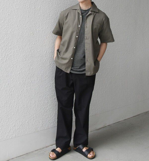 SHIPS any「SHIPS any:〈接触冷感/遮熱等〉ハイブリッドリネン オープンカラー シャツ(セットアップ対応)◇」|シャツ・ブラウス|