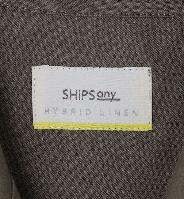 SHIPS any「SHIPS any:〈接触冷感/遮熱等〉ハイブリッドリネン オープンカラー シャツ(セットアップ対応)◇」|シャツ・ブラウス|