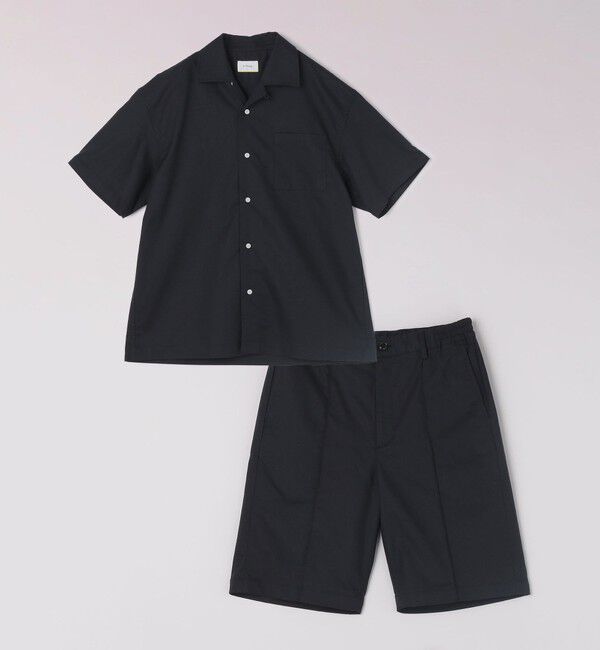 SHIPS any「SHIPS any:〈接触冷感/遮熱等〉ハイブリッドリネン オープンカラー シャツ(セットアップ対応)◇」|シャツ・ブラウス|