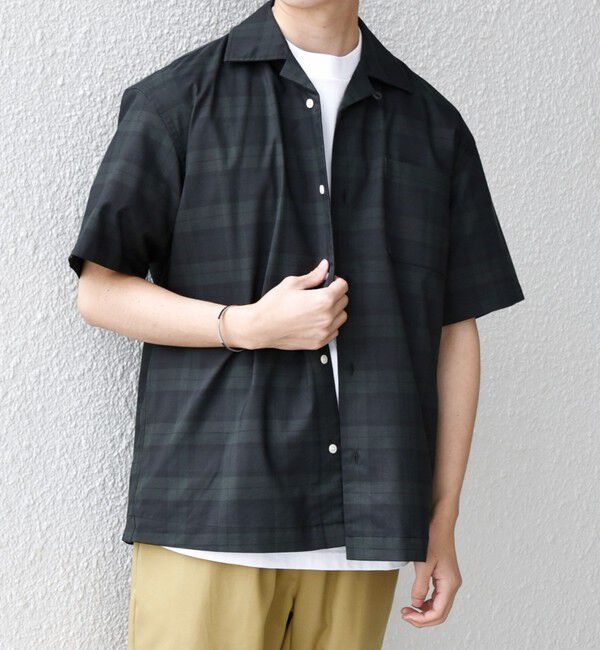 SHIPS any「SHIPS any:〈接触冷感/遮熱等〉ハイブリッドリネン オープンカラー シャツ(セットアップ対応)◇」|シャツ・ブラウス|