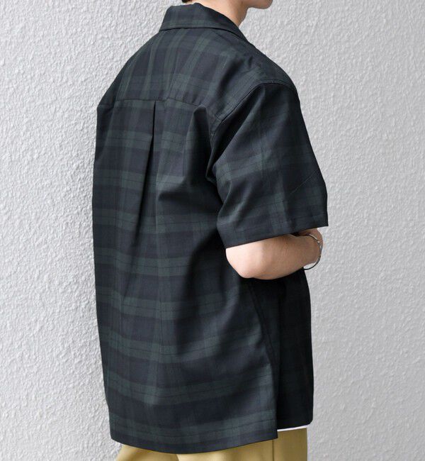 SHIPS any「SHIPS any:〈接触冷感/遮熱等〉ハイブリッドリネン オープンカラー シャツ(セットアップ対応)◇」|シャツ・ブラウス|