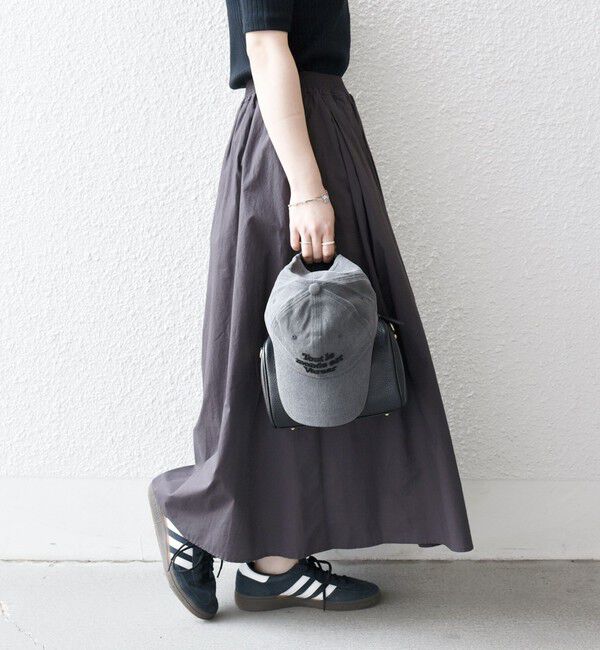 SHIPS any「SHIPS any:〈洗濯機可能〉ポプリン タック フレア ギャザー スカート」|フレア|