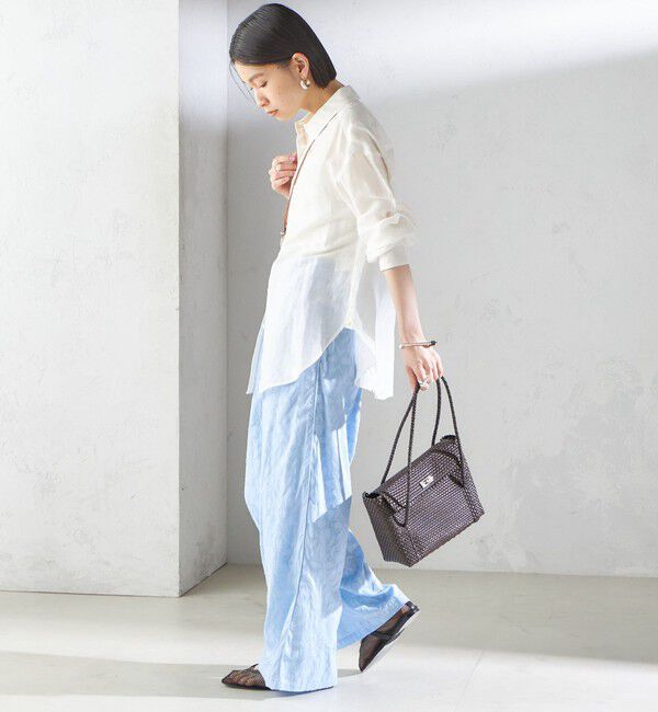 SHIPS for women「【SHIPS別注】Diminutivo:フタ付き メルカドバッグ」|かごバッグ|