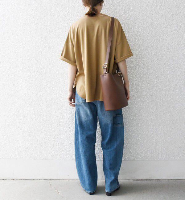 SHIPS any「SHIPS any:〈接触冷感/汗染み防止加工/洗濯機可能〉ラウンドヘム クルー ビッグ TEE」|Tシャツ・カットソー|