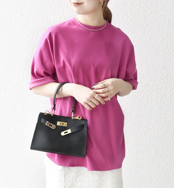 SHIPS any「SHIPS any:〈接触冷感/汗染み防止加工/洗濯機可能〉ラウンドヘム クルー ビッグ TEE」|Tシャツ・カットソー|