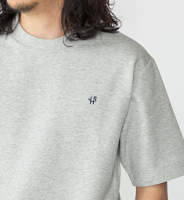 SHIPS「【WEB限定】SHIPS: テレワーク ビズ ワンポイントロゴ ポンチ Tシャツ」|Tシャツ・カットソー|