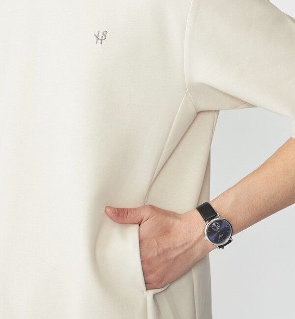 SHIPS「【WEB限定】SHIPS: テレワーク ビズ ワンポイントロゴ ポンチ Tシャツ」|Tシャツ・カットソー|