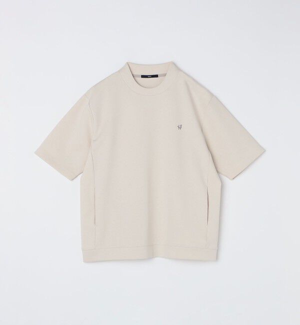 SHIPS「【WEB限定】SHIPS: テレワーク ビズ ワンポイントロゴ ポンチ Tシャツ」|Tシャツ・カットソー|