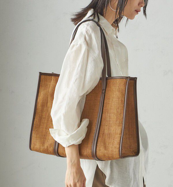 SHIPS for women「小泉里子コラボ:ラフィア トート バッグ」|トートバッグ|