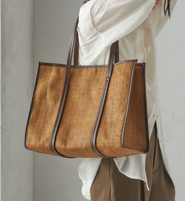 SHIPS for women「小泉里子コラボ:ラフィア トート バッグ」|トートバッグ|