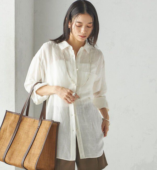 SHIPS for women「小泉里子コラボ:ラフィア トート バッグ」|トートバッグ|