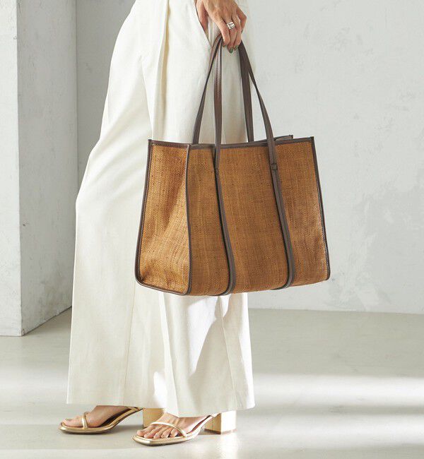 SHIPS for women「小泉里子コラボ:ラフィア トート バッグ」|トートバッグ|