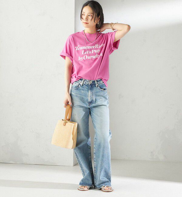 SHIPS for women「【SHIPS別注】TENNESSEE:イージー ショート スリーブ TEE」|Tシャツ・カットソー|