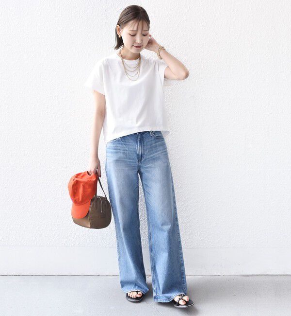 SHIPS for women「〈接触冷感 / UVカット〉コクーン フレンチ スリーブ プルオーバー」|Tシャツ・カットソー|