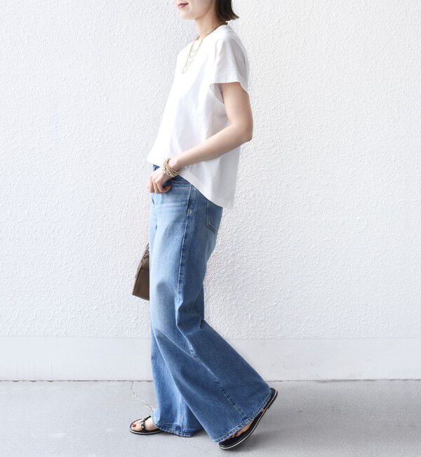 SHIPS for women「〈接触冷感 / UVカット〉コクーン フレンチ スリーブ プルオーバー」|Tシャツ・カットソー|