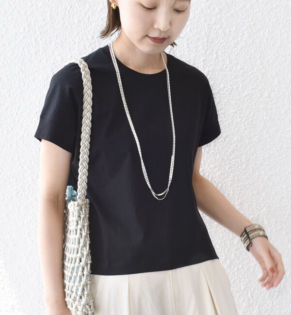 SHIPS for women「〈接触冷感 / UVカット〉コクーン フレンチ スリーブ プルオーバー」|Tシャツ・カットソー|