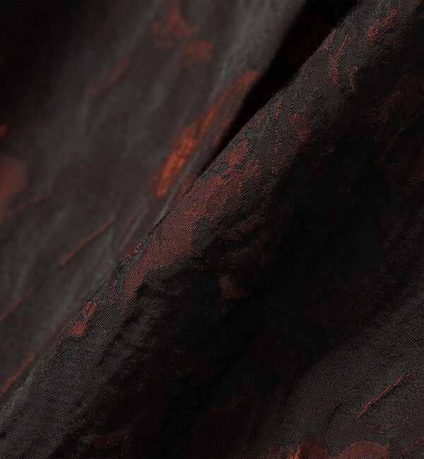 quaranciel「quaranciel:〈洗濯機可能〉フラワー ジャカード タック ギャザー フレア スカート」|フレア|