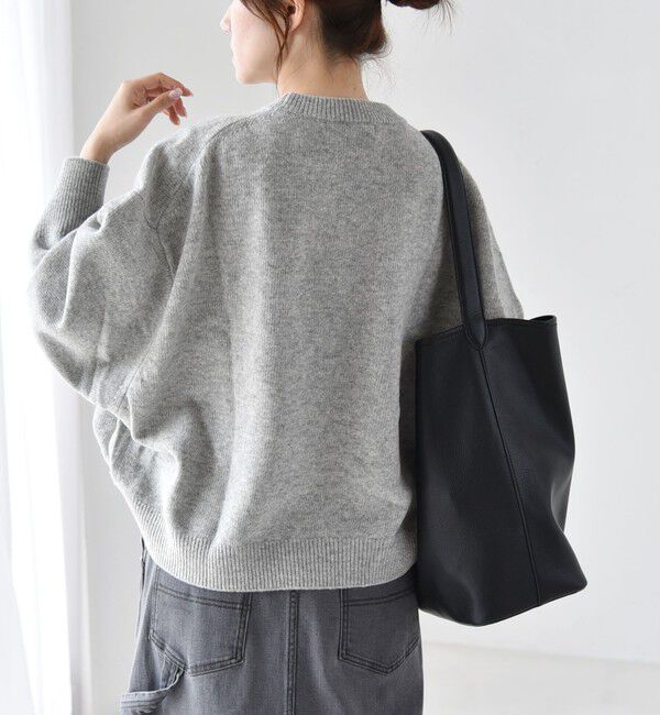 quaranciel「quaranciel:〈手洗い可能〉AQUA カシミヤ ミックス ドルマン ニット 25AW」|ニット・セーター|