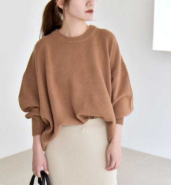 quaranciel「quaranciel:〈手洗い可能〉AQUA カシミヤ ミックス ドルマン ニット 25AW」|ニット・セーター|