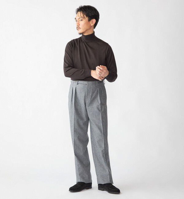 SHIPS「SHIPS:〈手洗い可能〉HANDFRAME 16ゲージ タートルネック プルオーバー ニット」|ニット・セーター|