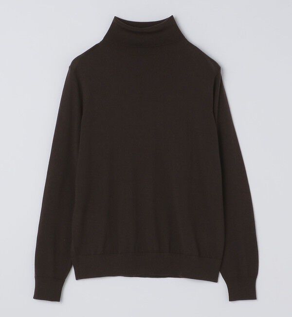 SHIPS「SHIPS:〈手洗い可能〉HANDFRAME 16ゲージ タートルネック プルオーバー ニット」|ニット・セーター|