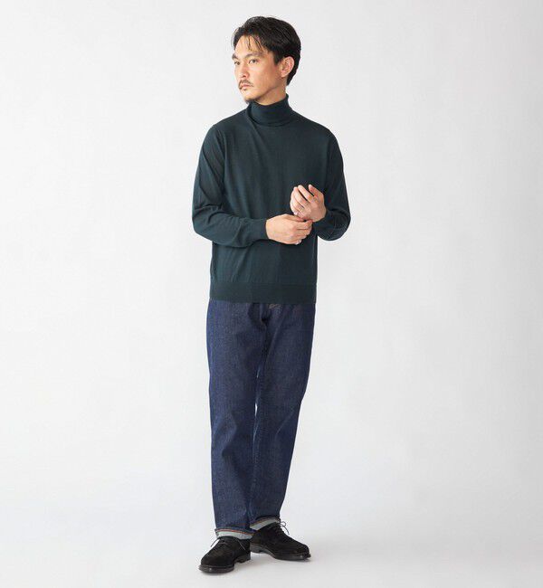 SHIPS「SHIPS:〈手洗い可能〉HANDFRAME 16ゲージ タートルネック プルオーバー ニット」|ニット・セーター|