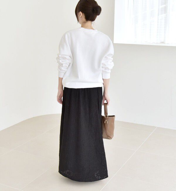 quaranciel「quaranciel:〈洗濯機可能〉フラワー レース フレア スカート」|フレア|