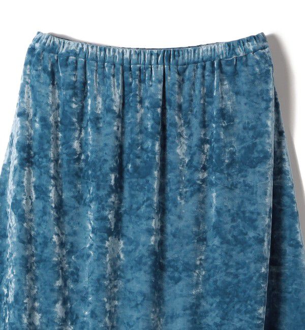 SHIPS for women「SHIPS Primary Navy Label:〈手洗い可能〉クラッシュ ベロア スカート」|スカート|