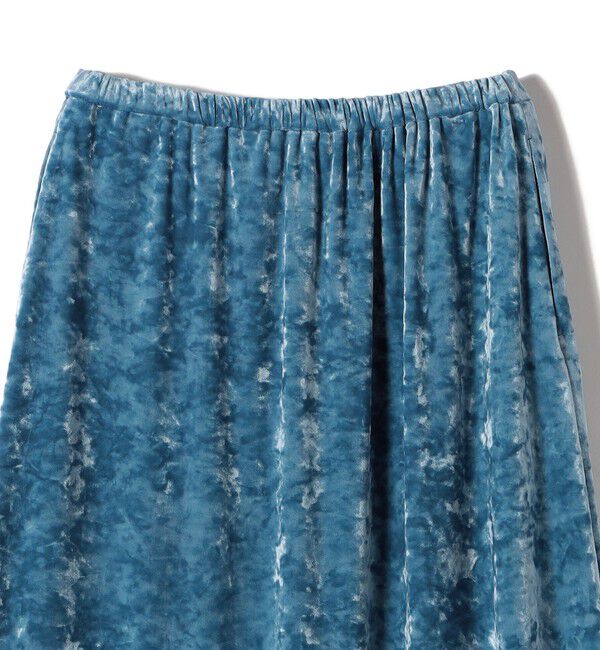 SHIPS for women「SHIPS Primary Navy Label:〈手洗い可能〉クラッシュ ベロア スカート」|スカート|