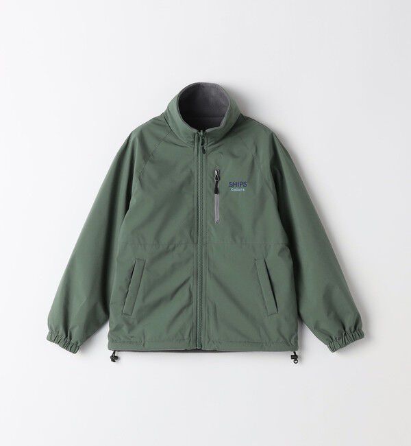 SHIPS Colors 「SHIPS Colors:100～150cm /〈洗濯機可能〉リバーシブル ジップ アウター◇」|ブルゾン・スタジャン|グリーン