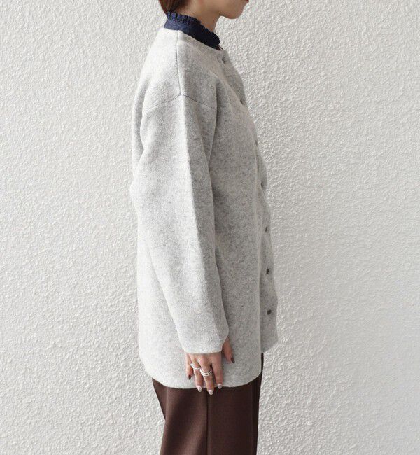 SHIPS Colors 「SHIPS Colors:〈手洗い可能〉チャイニーズラクーン 接結 ミディアムカーディガン◇」|カーディガン|