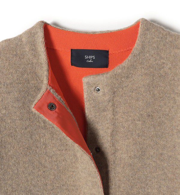 SHIPS Colors 「SHIPS Colors:〈手洗い可能〉チャイニーズラクーン 接結 ミディアムカーディガン◇」|カーディガン|