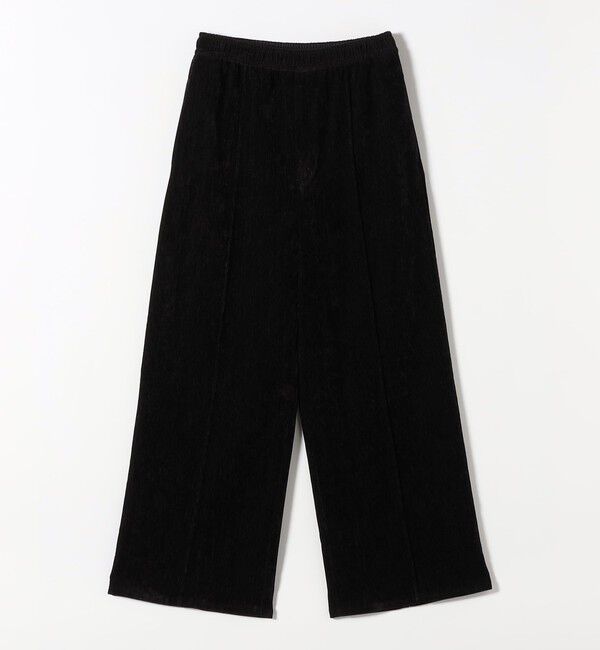 quaranciel「quaranciel:〈洗濯機可能〉ポリエステル ベロア ピンタック イージー ワイド パンツ」|その他|