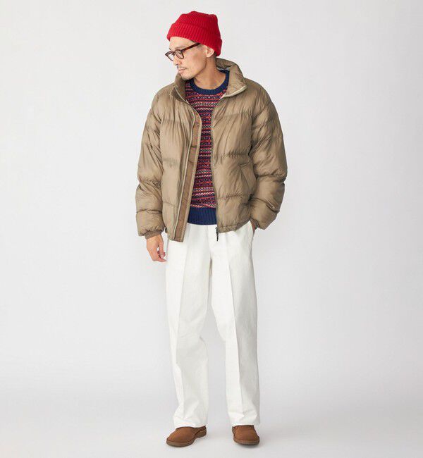 SHIPS「SHIPS: 〈手洗い可能〉ライトナイロン パデッド スタンド ブルゾン」|ダウン|