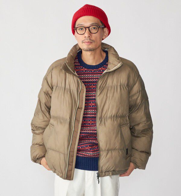 SHIPS「SHIPS: 〈手洗い可能〉ライトナイロン パデッド スタンド ブルゾン」|ダウン|