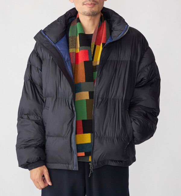 SHIPS「SHIPS: 〈手洗い可能〉ライトナイロン パデッド スタンド ブルゾン」|ダウン|ネイビー