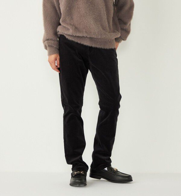 SHIPS Colors 「SHIPS Colors:〈洗濯機可能〉コーデュロイ ストレッチ ウォーム パンツ」|その他|ブラック
