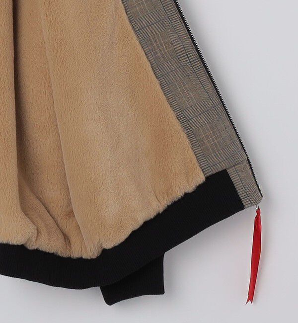 SHIPS Colors 「SHIPS Colors:チェック ボア ボマー ジャケット」|ブルゾン・スタジャン|