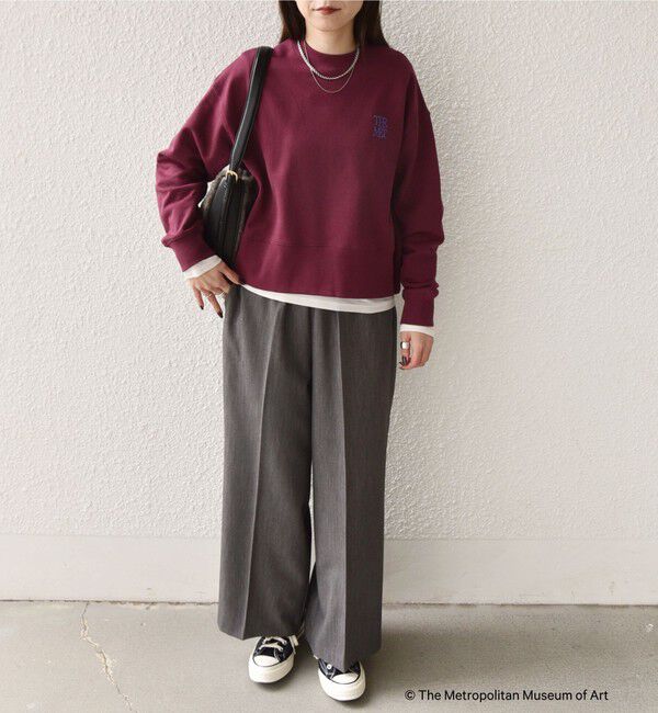 SHIPS Colors 「SHIPS Colors:The Met コラボ エンブロイダリー ボクシー スウェット ２」|スウェット・ジャージ|