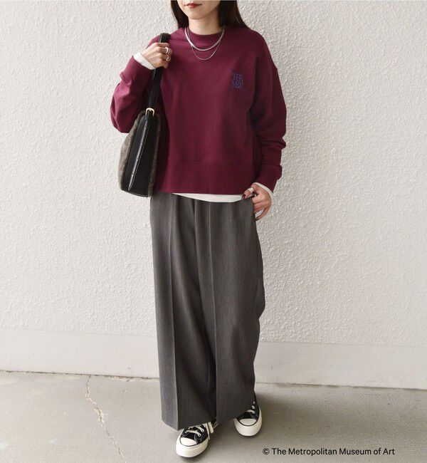 SHIPS Colors 「SHIPS Colors:The Met コラボ エンブロイダリー ボクシー スウェット ２」|スウェット・ジャージ|