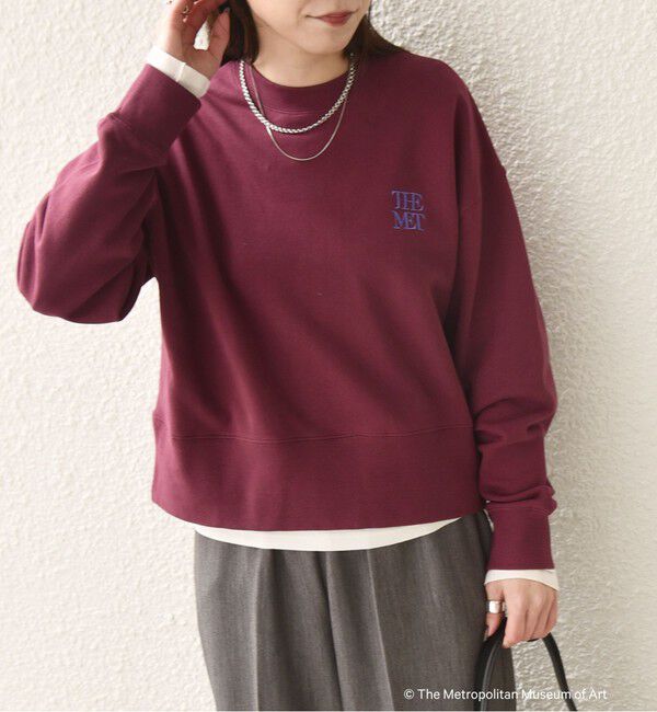 SHIPS Colors 「SHIPS Colors:The Met コラボ エンブロイダリー ボクシー スウェット ２」|スウェット・ジャージ|