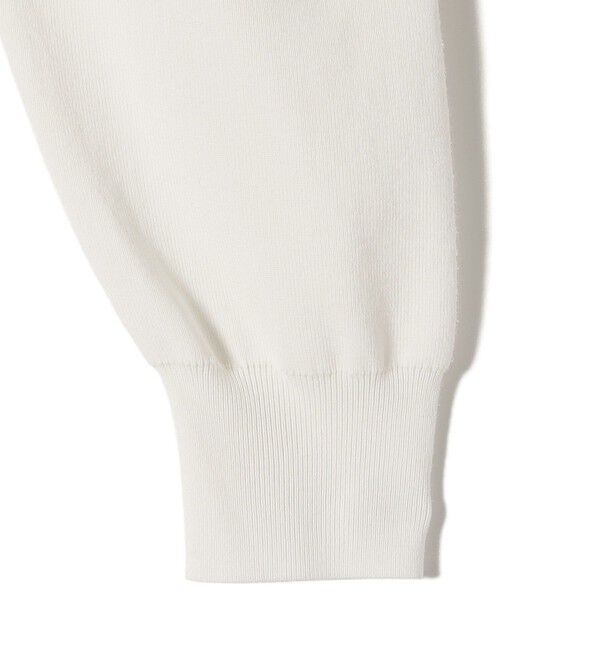 SHIPS for women「SHIPS Primary Navy Label:〈手洗い可能〉シルク混 レース 襟 プルオーバー」|ニット・セーター|