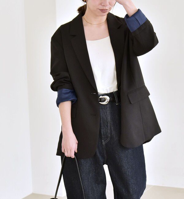 quaranciel「quaranciel:〈手洗い可能〉ウーステッド テーラード オーバー ジャケット（セットアップ対応）」|テーラードジャケット|