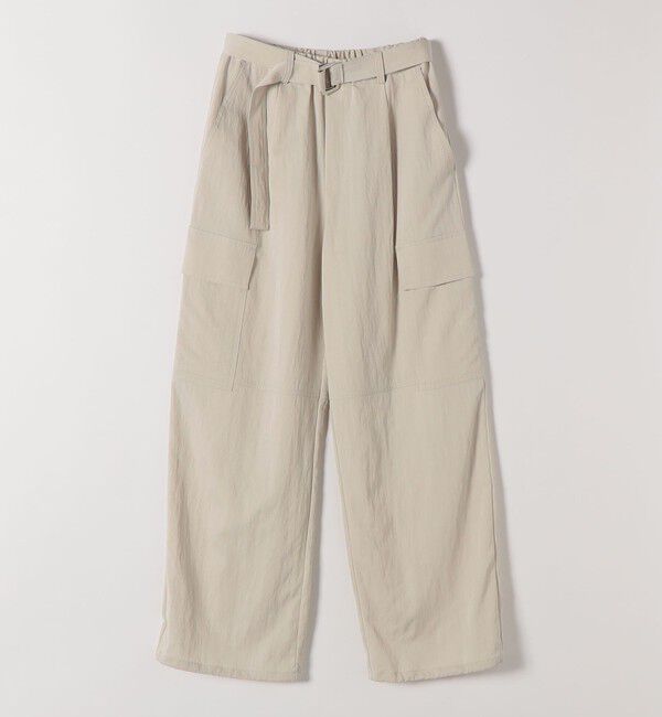 quaranciel「quaranciel:〈洗濯機可能〉ツイル ワイド イージー カーゴ パンツ」|カーゴ|