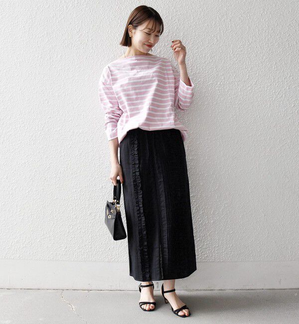 SHIPS any「Le minor:〈洗濯機可能〉ボーダー ロング スリーブ TEE」|Tシャツ・カットソー|