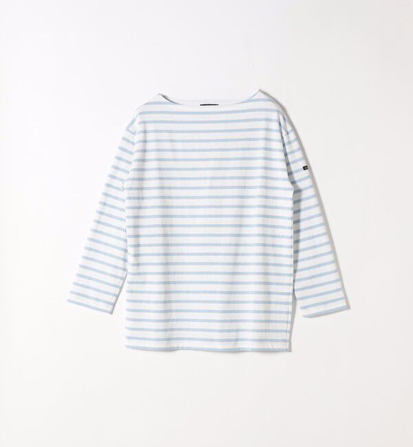 SHIPS any「Le minor:〈洗濯機可能〉ボーダー ロング スリーブ TEE」|Tシャツ・カットソー|ライトブルー